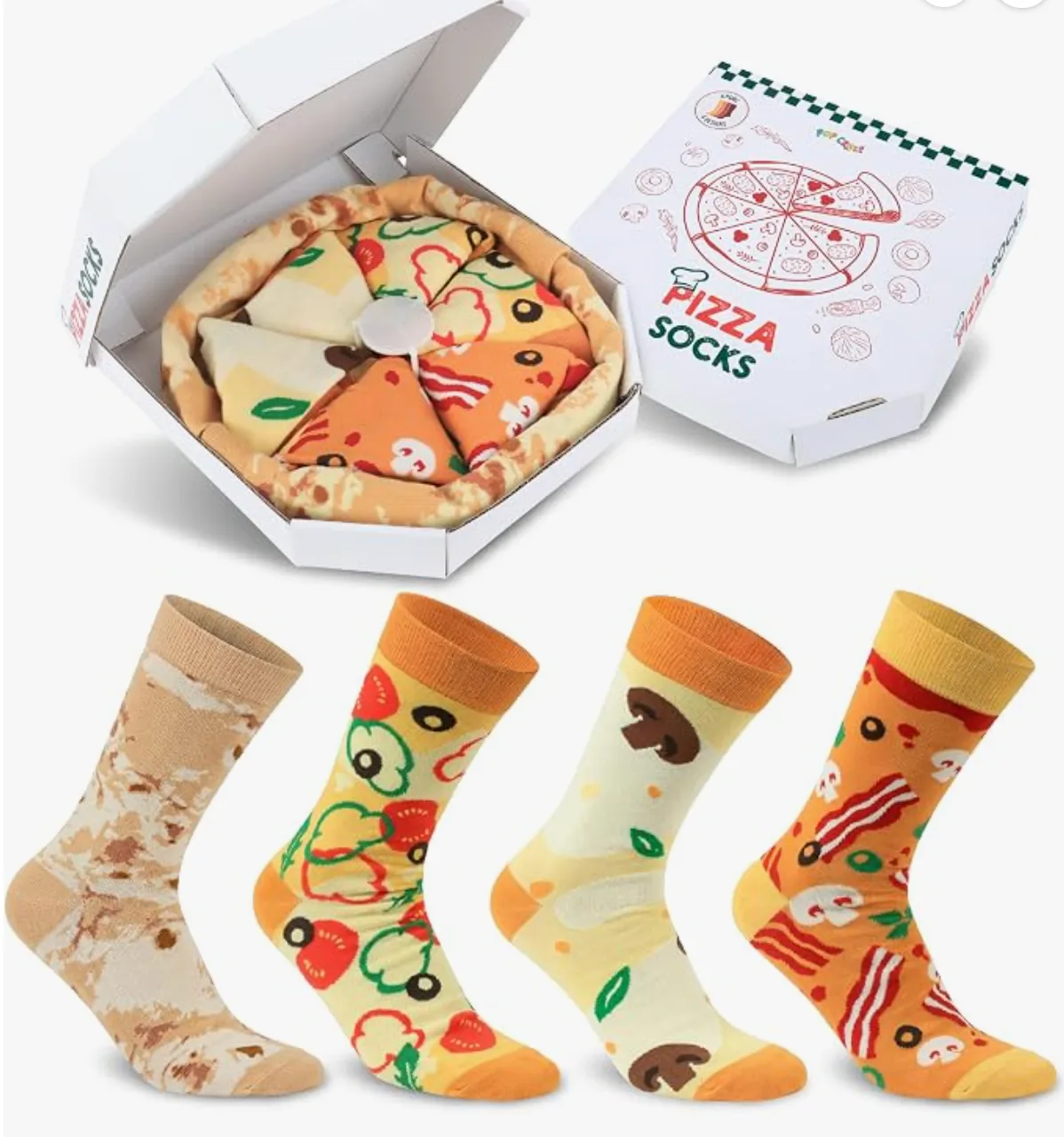 Pop Craze pizza socks gift box
